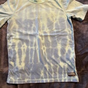 OshKosh B'gosh Kids Short Sleeve Tie-Dye Tee - Blue and Cream